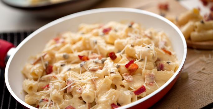 Pasta con Crema de Hongos