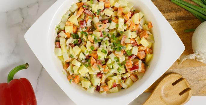 Ensalada de Papa, Zanahoria y Tayota