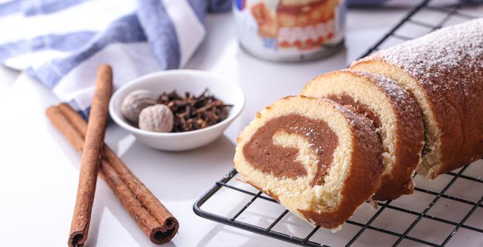 Brazo Gitano Relleno de Habichuelas con Dulce