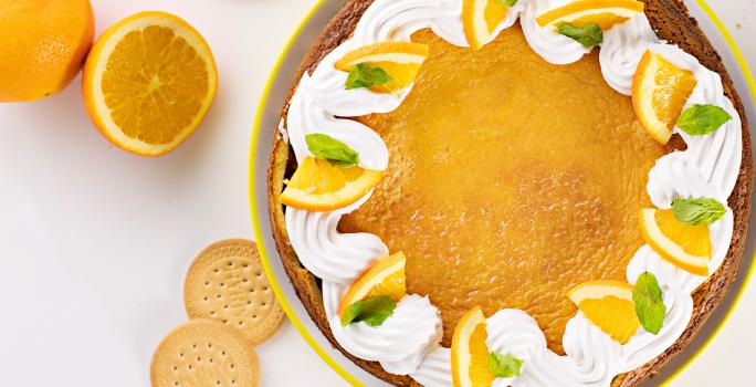 CHEESSECAKE DE NARANJA