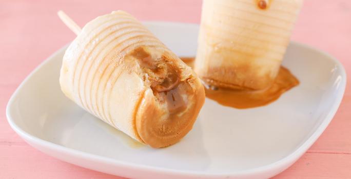 Helado Relleno De Dulce De Leche