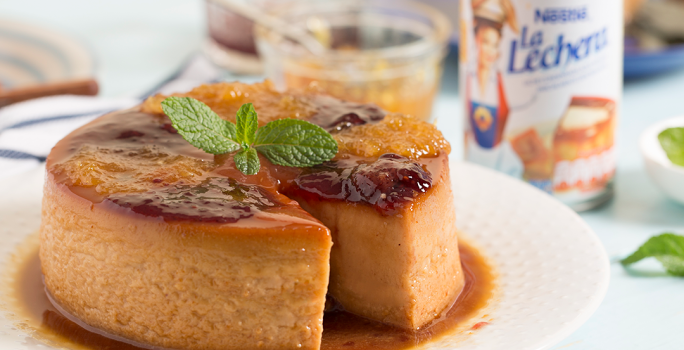 Flan de Habichuelas con Dulce