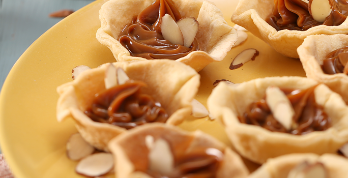 Canasticas Rellenas de Dulce de Leche