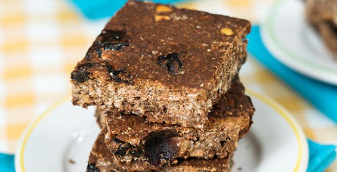 Cuadritos De Avena, Chocolate Y Frutas Secas