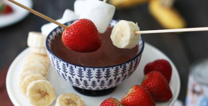 fondue de chocolate - Dulces Momentos