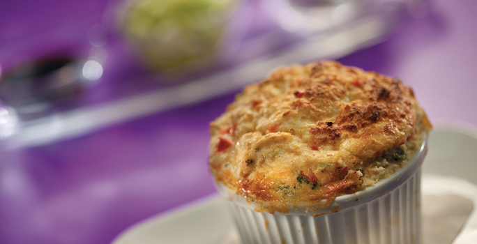 Soufflé de Pollo y Brócoli