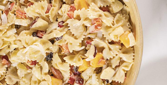 Ensalada de Pasta con Jamón y Piña