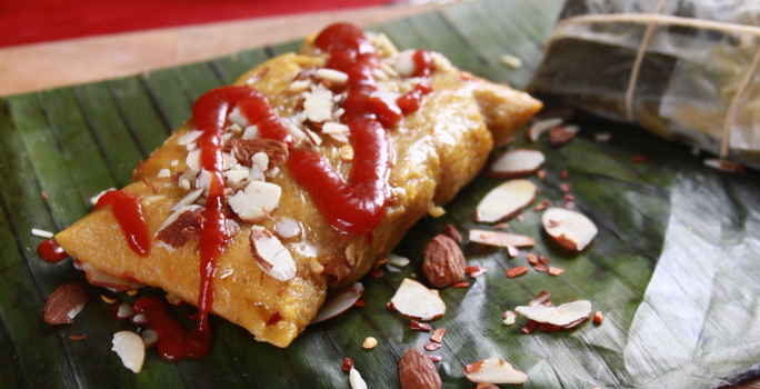 Pasteles en Hoja Rellenos de Carne