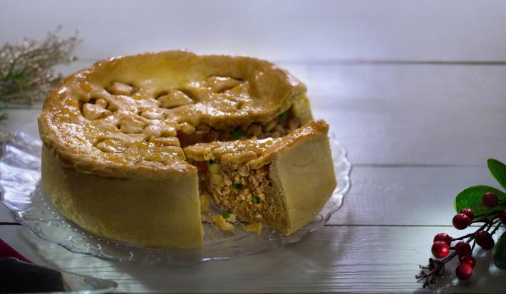 PASTEL DE CERDO CON MANZANA Y MERMELADA