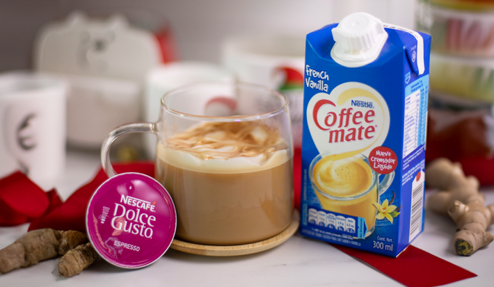 Latte de Vainilla y Jengibre Caliente