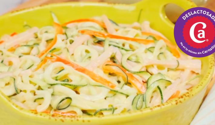 Pasta de Zucchini y Jamón