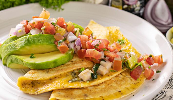 Omelette de Jamón y Espinaca