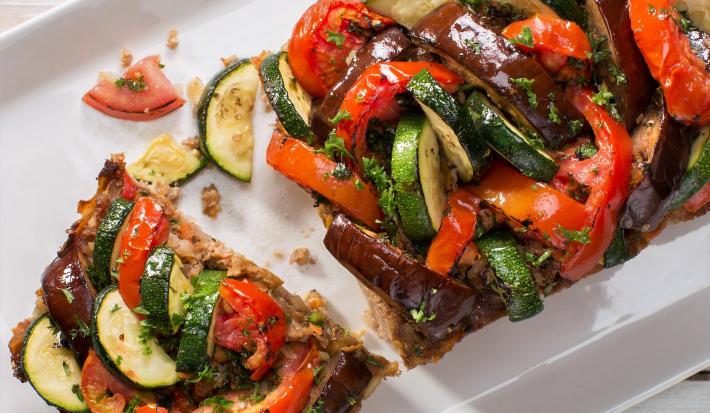Pastel de Carne tope de verduras