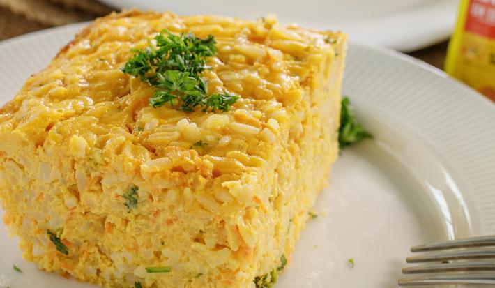 Pastelón de Zanahoria y Arroz