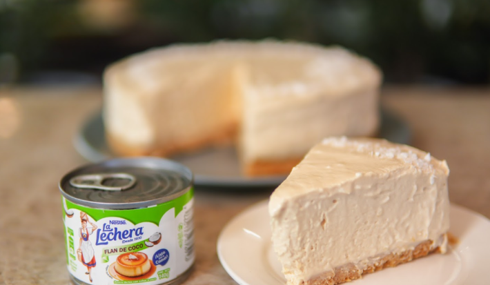 Cheesecake Frio Flan de Coco La Lechera® (SIN HORNO)