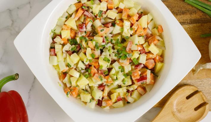 Ensalada de Papa, Zanahoria y Tayota