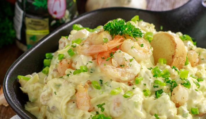 Dip de camarones a la mostaza