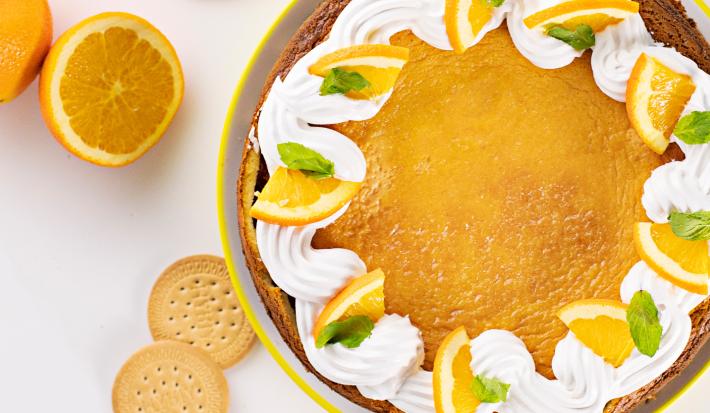 CHEESSECAKE DE NARANJA