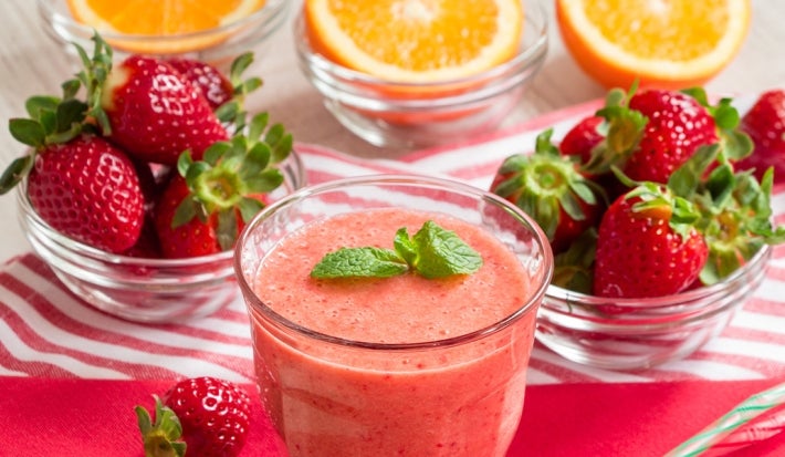 Smoothie de Fresa y Naranja