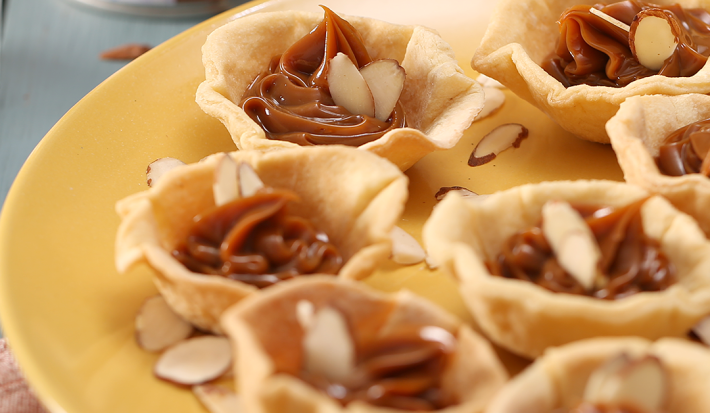 Canasticas Rellenas de Dulce de Leche