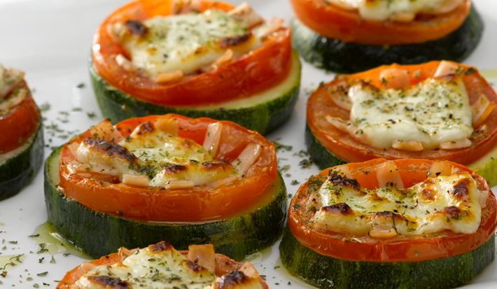 Pizzetas de Zucchini Jamón y Queso