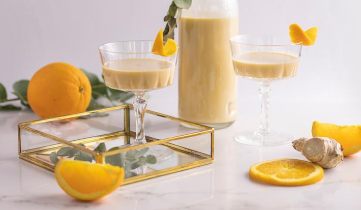 PONCHE DE NARANJA Y JENGIBRE