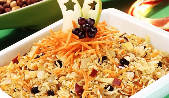 Arroz con Manzana y Ciruelas