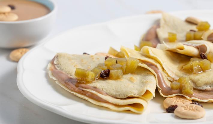 CREPES DE HABICHUELAS CON DULCE