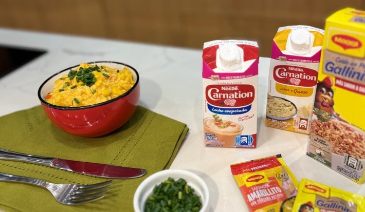 Arroz Cremoso de Maíz y Tocineta