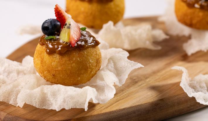 BOLITAS DE ARROZ CON LECHE FRITAS