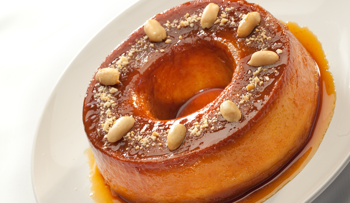 Flan de Mantequilla de Maní
