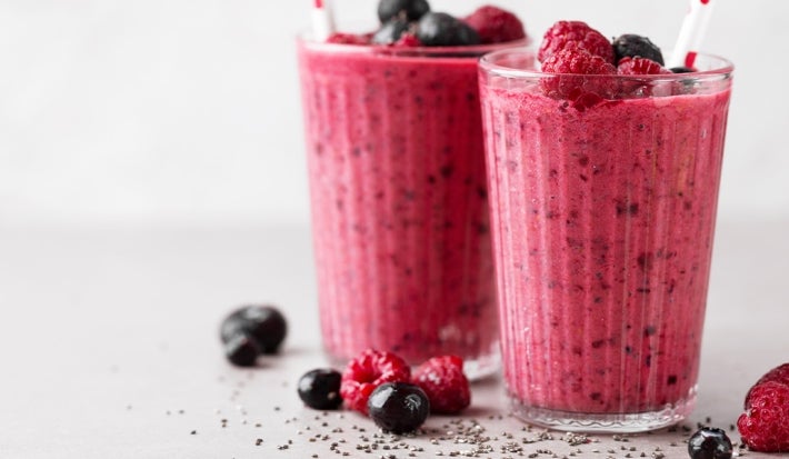 Smoothie de Frutos Rojos y Chia