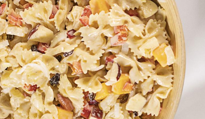 Ensalada de Pasta con Jamón y Piña