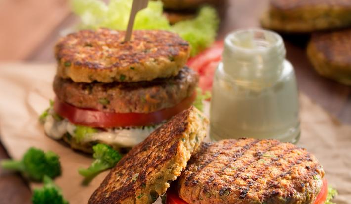 Hamburguesa con Pan de Avena