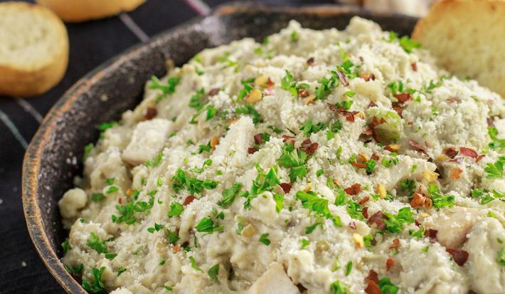 Berenjena con Pollo Cremoso