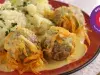 Albóndigas de Cerdo con Salsa de Zanahoria