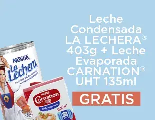Leche condensada LA LECHERA® + Leche evaporada CARNATION®