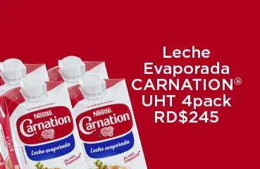 Leche evaporada Carnation® UHT 4pack