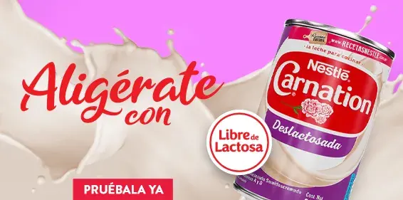 Aligérate con Carnation® Deslactosada