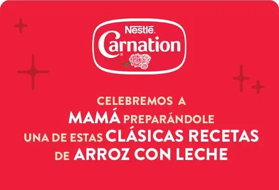 Banner celebremos a mamá de Carnation