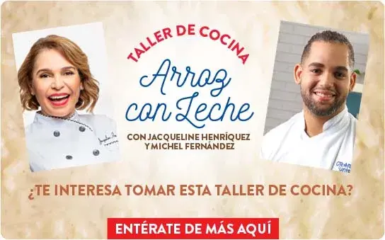 Banner taller de cocina arroz con leche