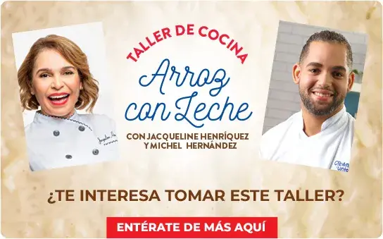 Banner taller de cocina arroz con leche