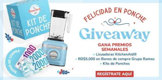 Banner giveaway felicidad en ponches