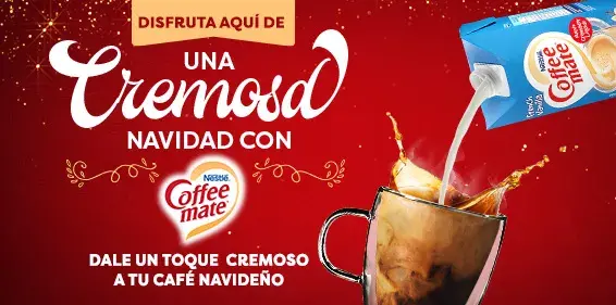 Disfruta aquí de una Cremosa Navidad con Coffee Mate®