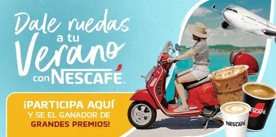 Dale ruedas a tu verano con NESCAFÉ® Banner