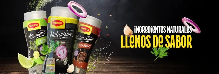 Ingredientes naturales llenos de sabor