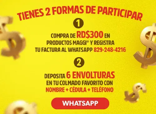 Maggi® te pone a guisá - Formas de participar